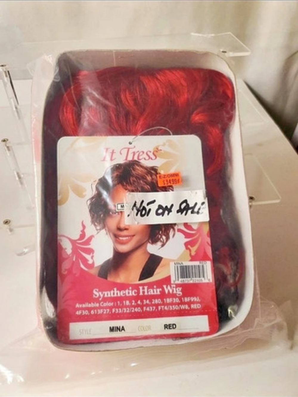 It's A Wig! Synthetic Hair Wig! Red NWT